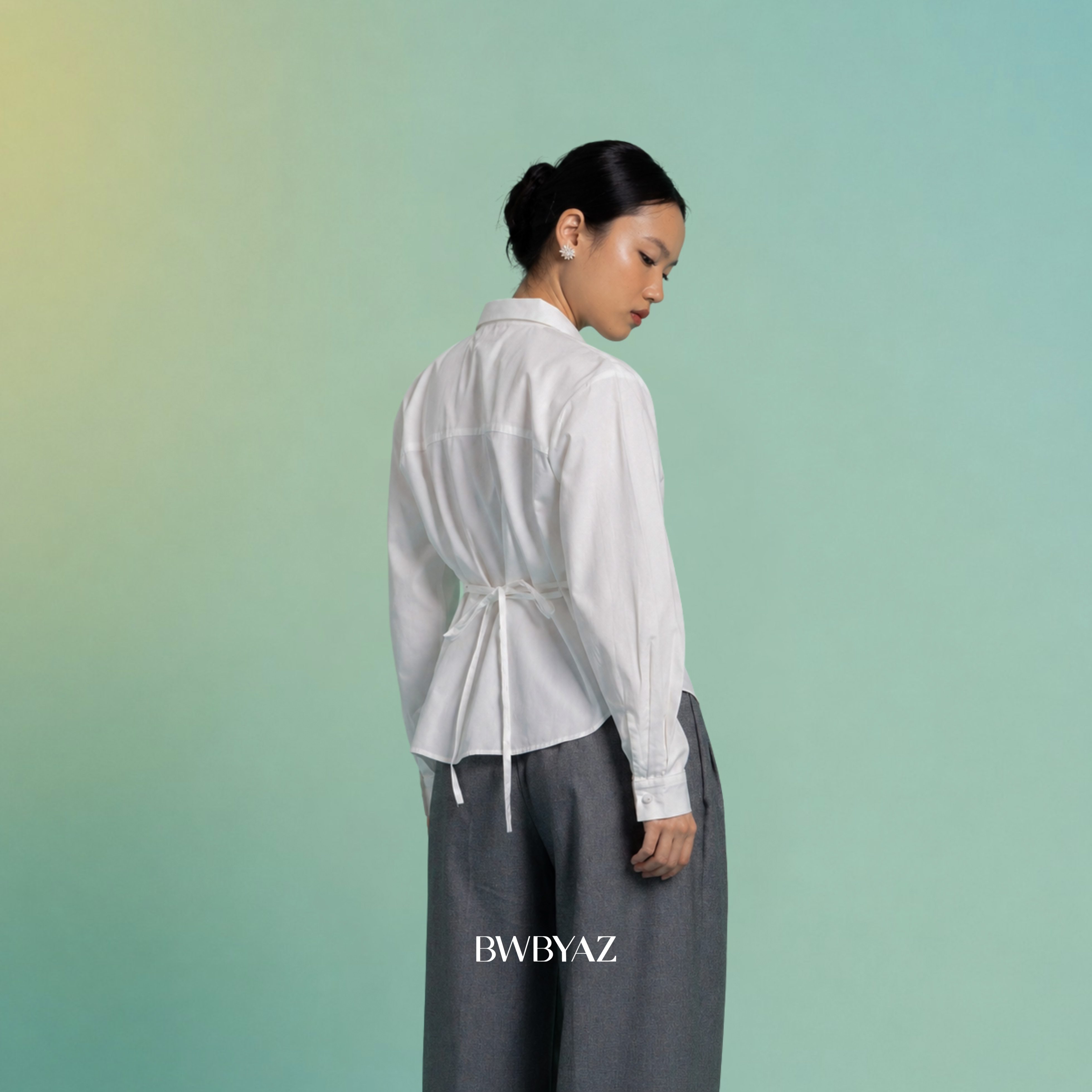 BWBYAZ - Luvira Embroidery Shirt (READY STOCK)