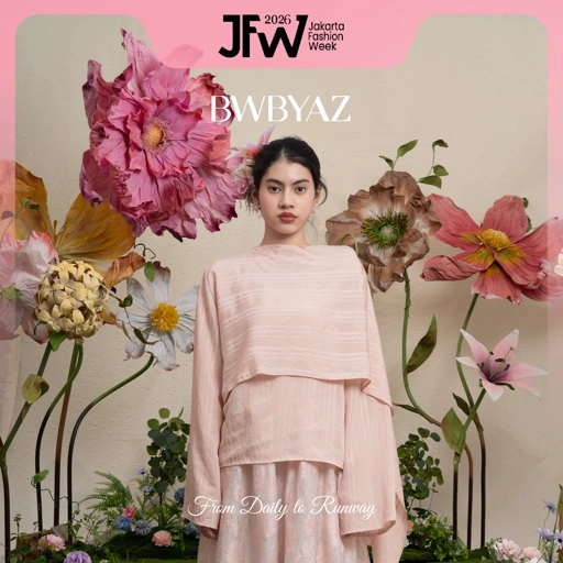 Image of BWBYAZ JFW COLLECTION - Cleya Shawl Blouse Stripes