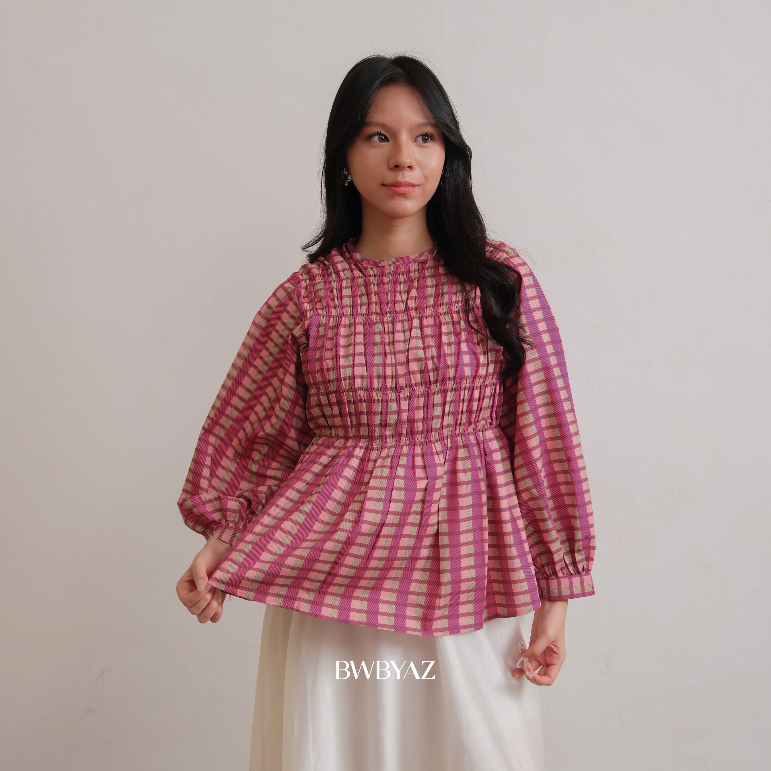 BWBYAZ - Pamela Shirred Blouse Pattern