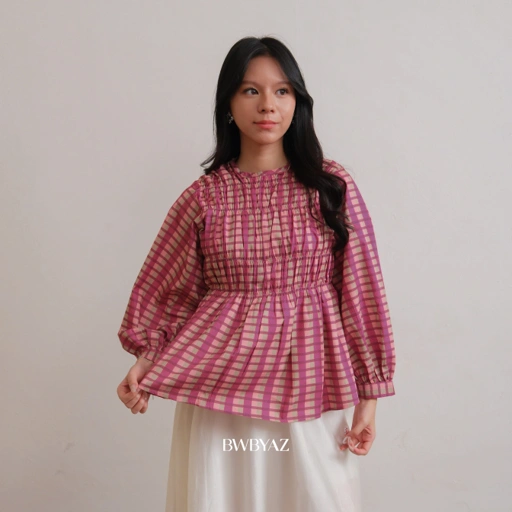 BWBYAZ - Pamela Shirred Blouse Pattern