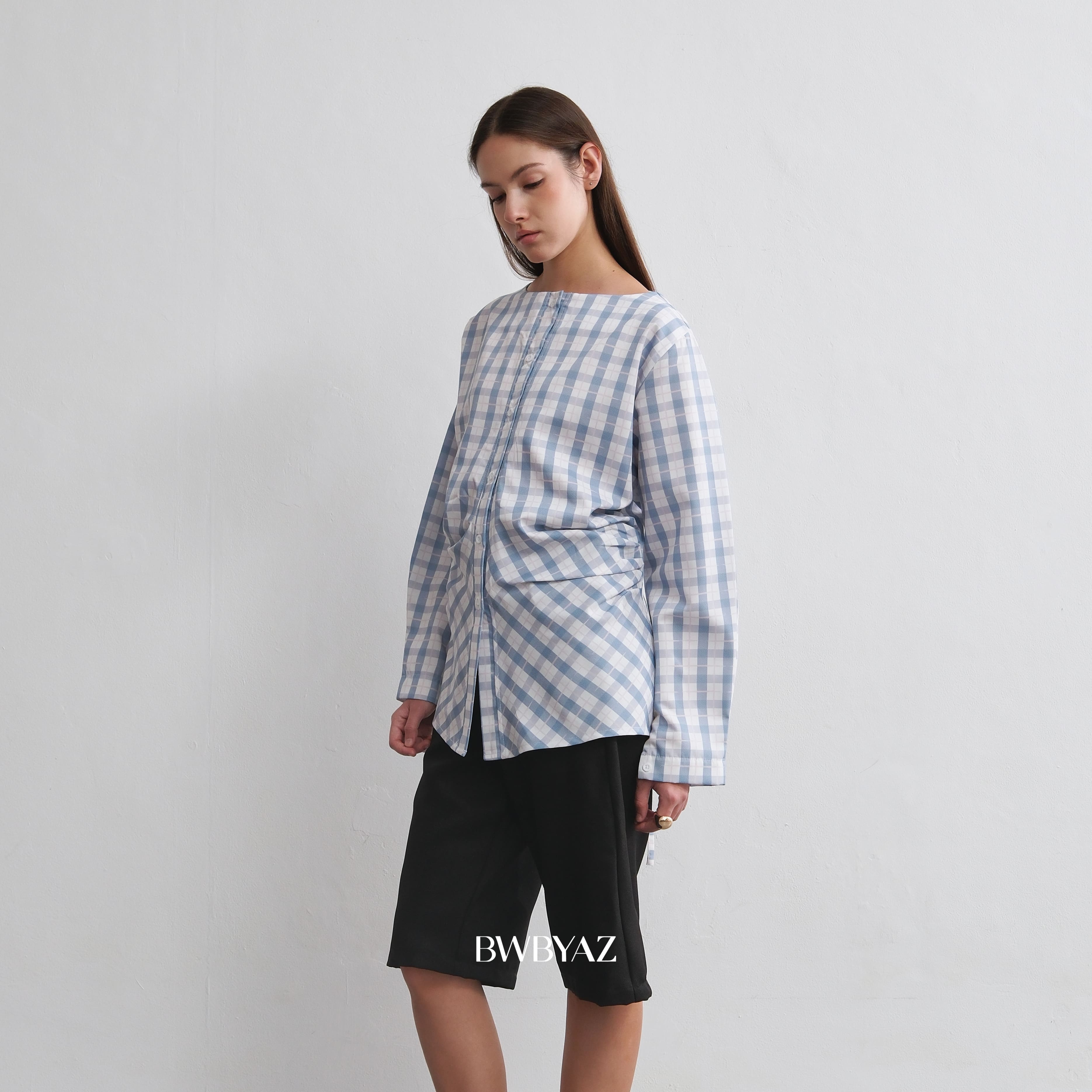 BWBYAZ - Veyra Shirred Shirt Pattern