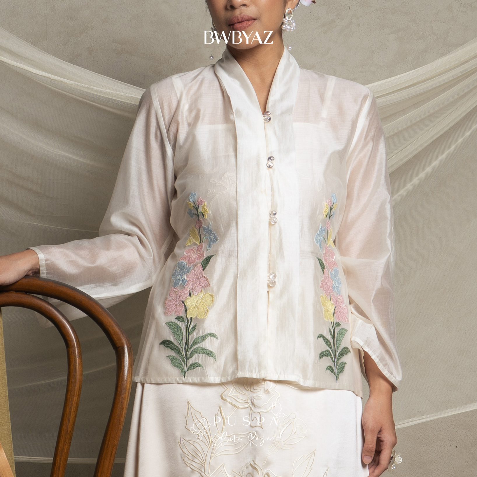 BWBYAZ - PUSPA CITA RAYA - Nona Serona Sheer Embroidery (READY STOCK)