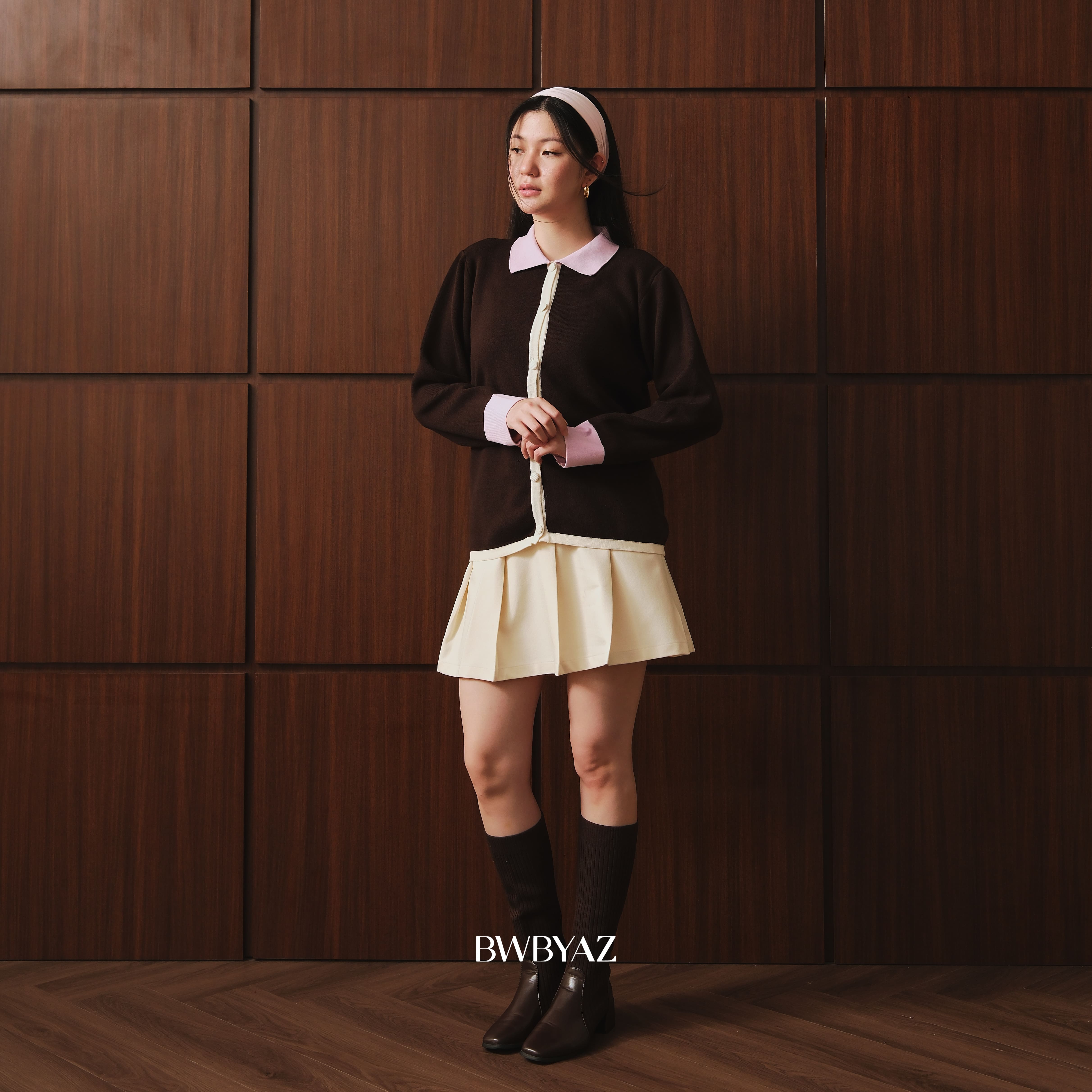 BWBYAZ STAPLE EASE- Sora Knit Shirt (READY STOCK)