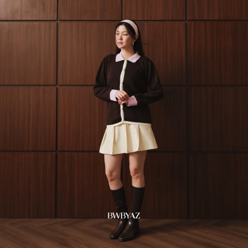 BWBYAZ STAPLE EASE- Sora Knit Shirt (READY STOCK)