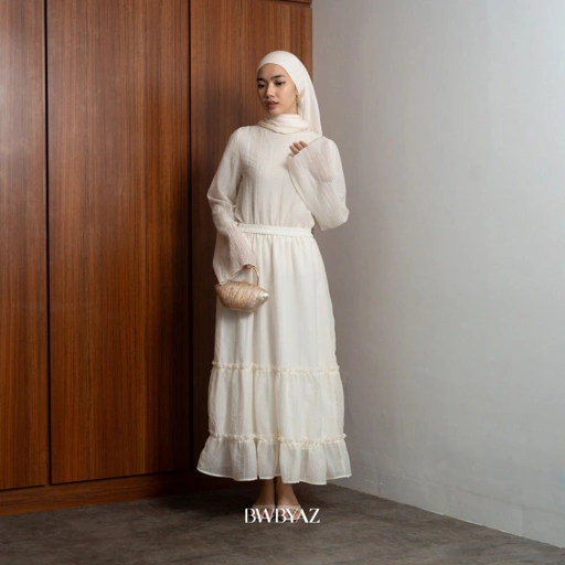 Image of BWBYAZ - Belle Ruffle Skirt (READY STOCK)