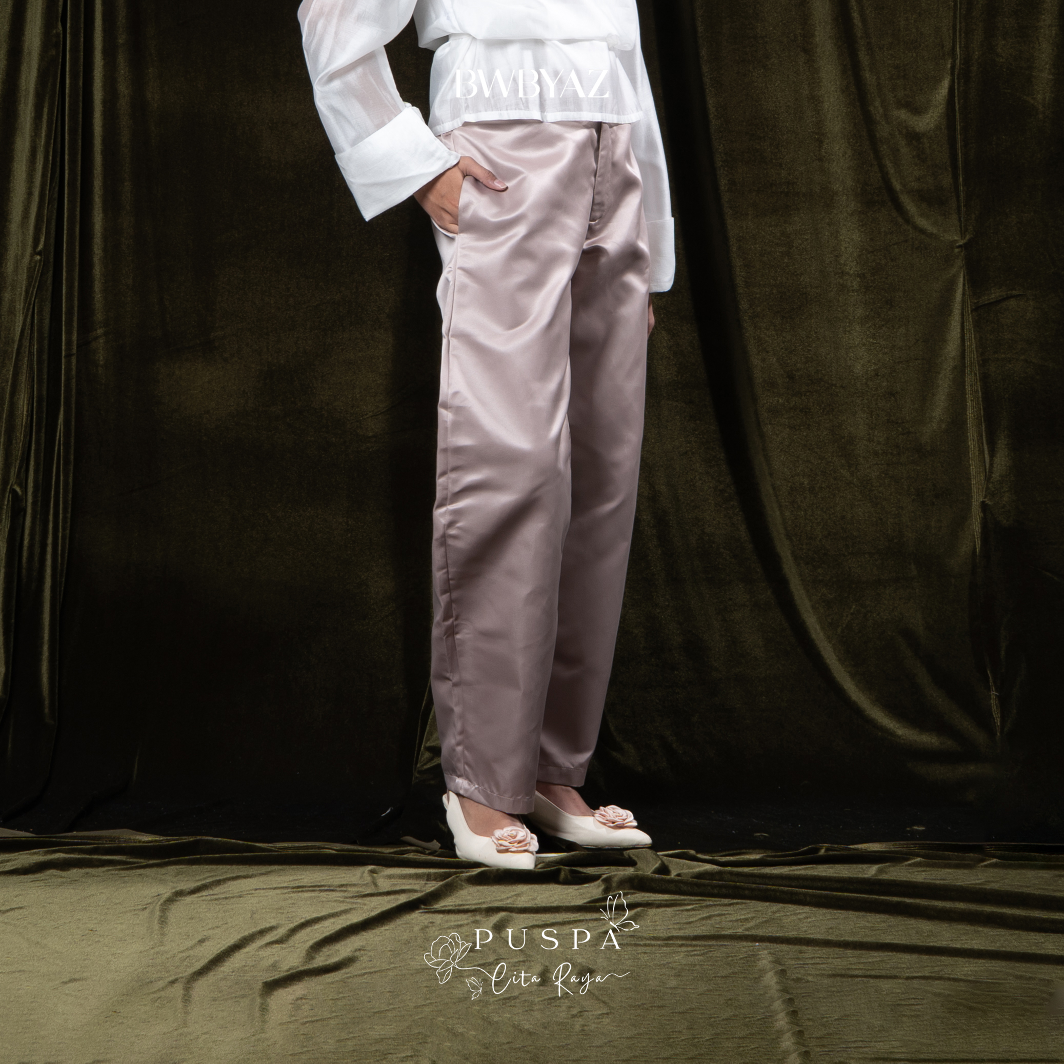 BWBYAZ - PUSPA CITA RAYA - Nona Ayani Barrel Pants (READY STOCK)