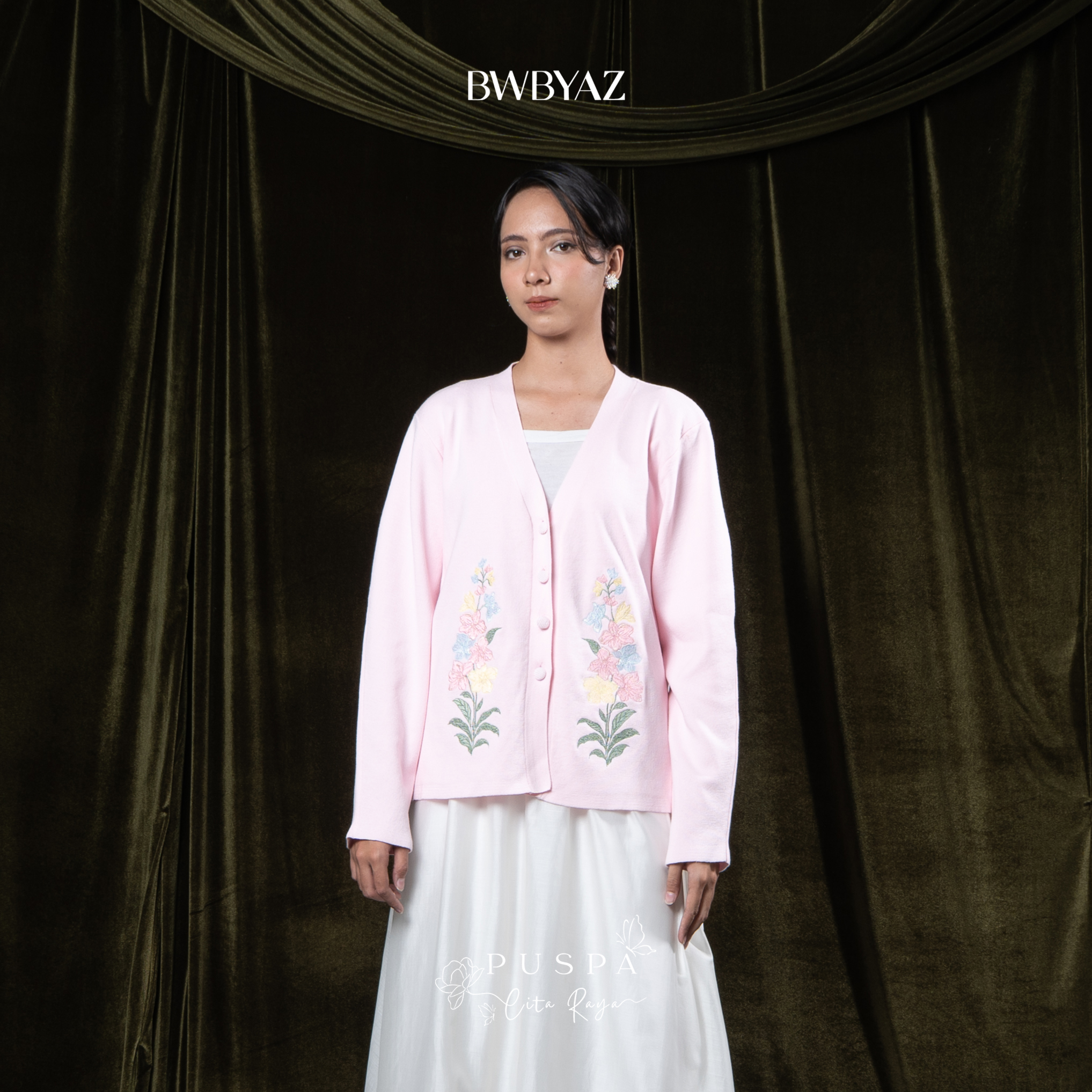 BWBYAZ - PUSPA CITA RAYA - Arumaya Embroidery Knit (READY STOCK)