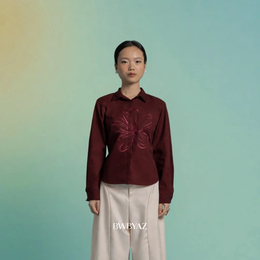 BWBYAZ - Sasmita Blooming Shirt' (READY STOCK)