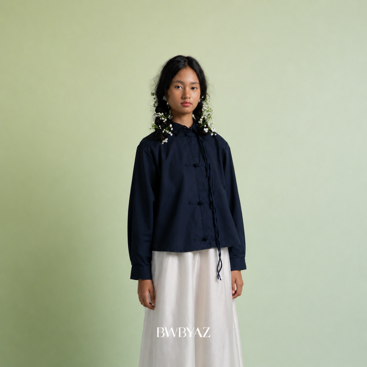 BWBYAZ - Abellyna Shanghai Shirt (READY STOCK)