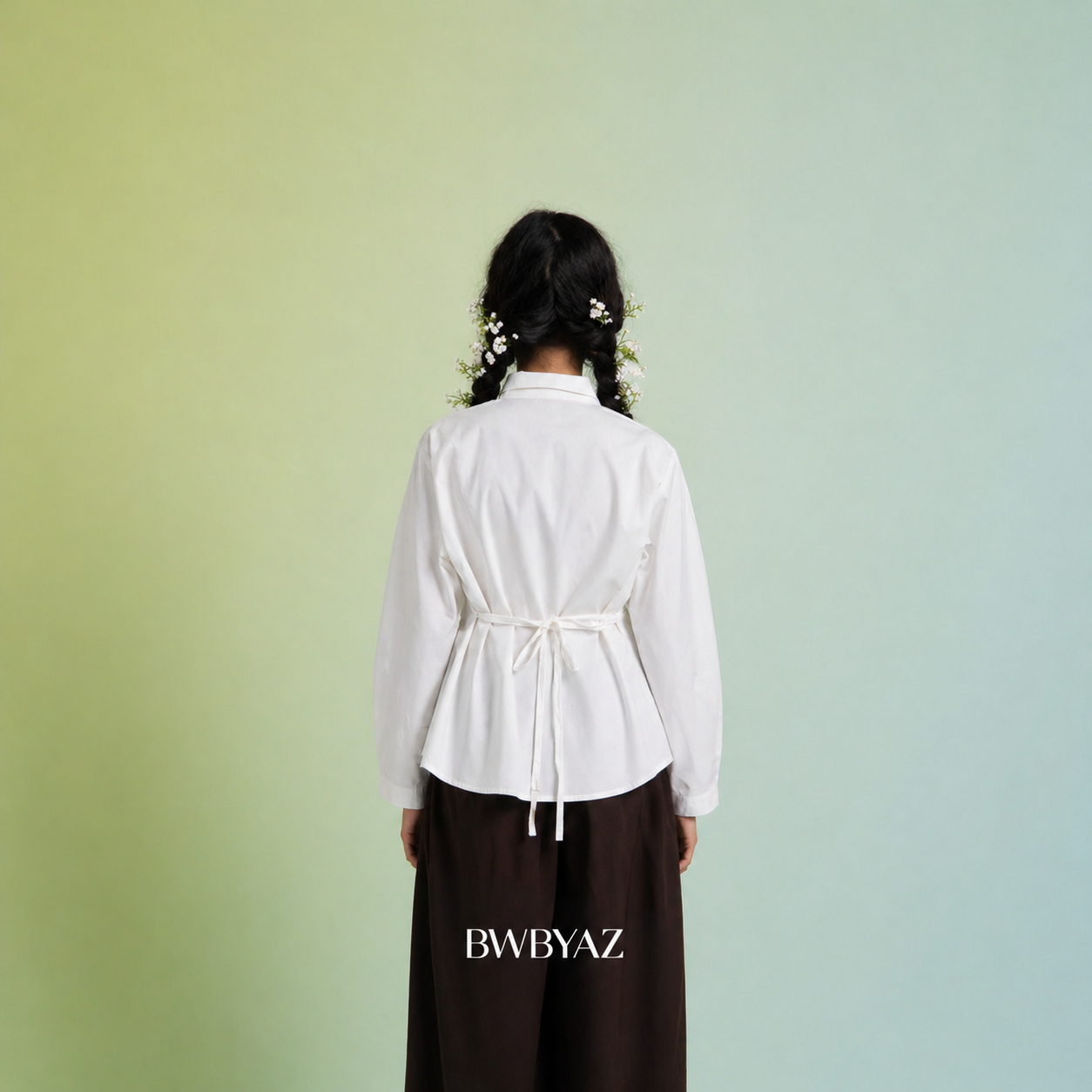 BWBYAZ - Veyline Barrel Shirt (READY STOCK)