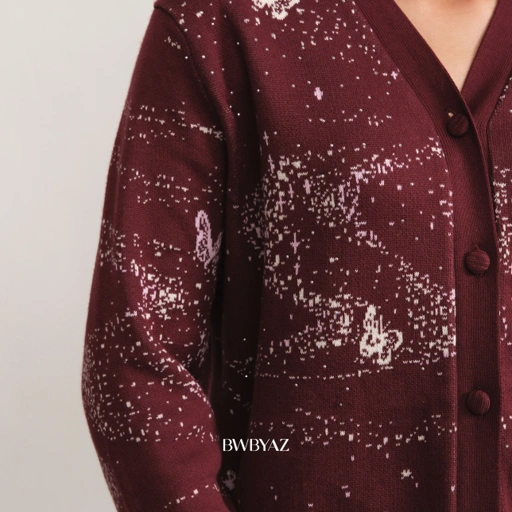 BWBYAZ - Cherine Sparkle Cardigan (READY STOCK)