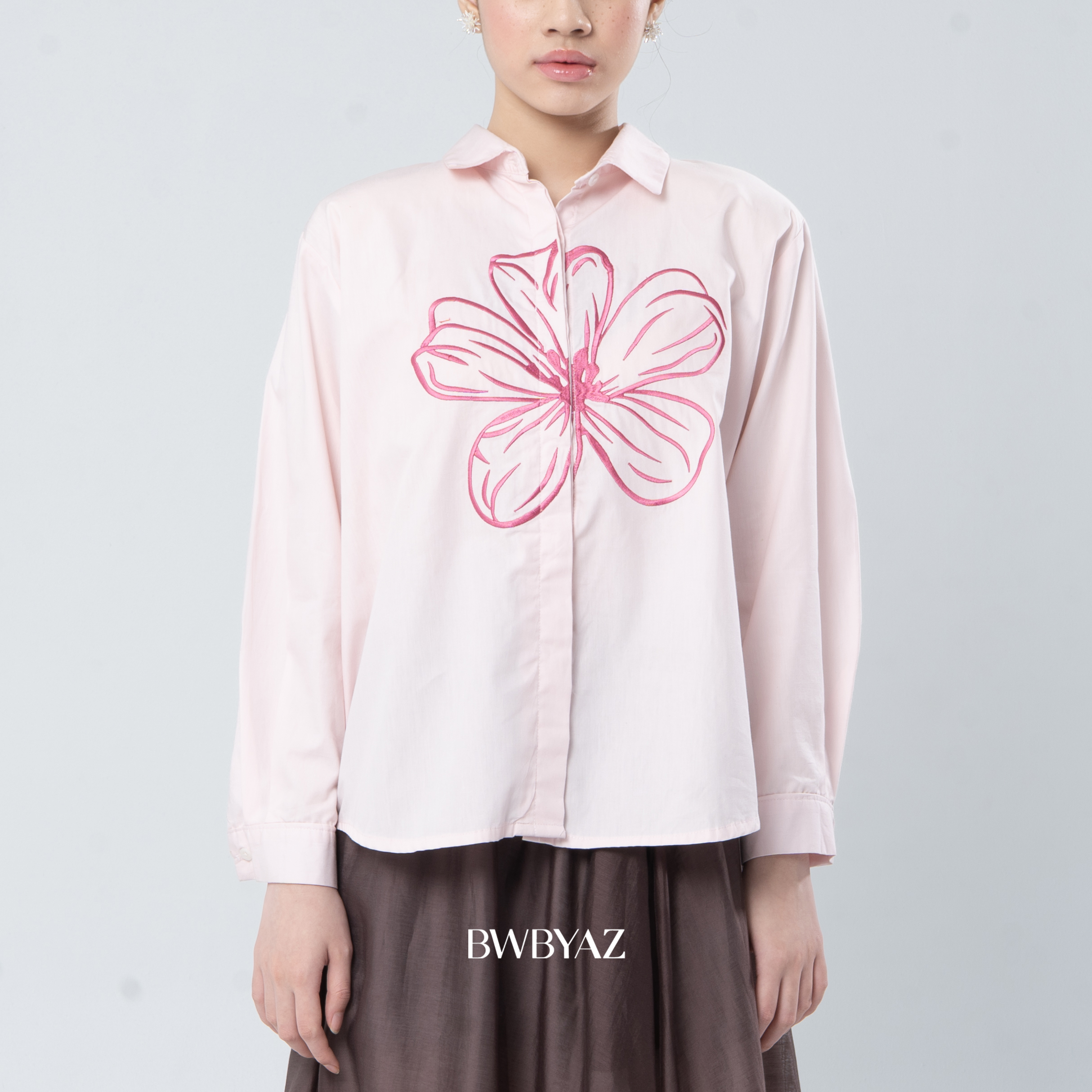BWBYAZ - Sasmita Blooming Shirt' (READY STOCK)