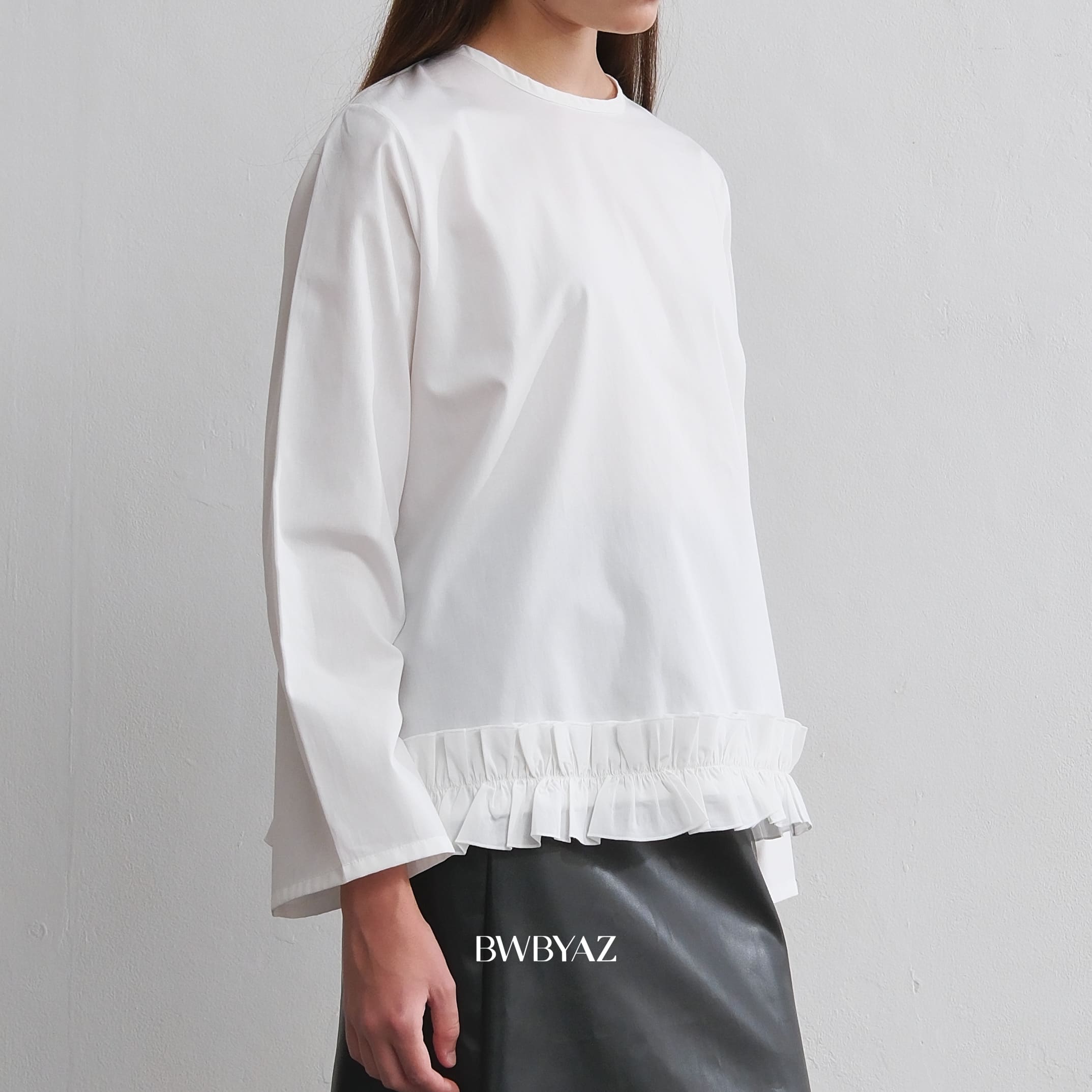 BWBYAZ - Saila Ruffle Blouse (READY STOCK)