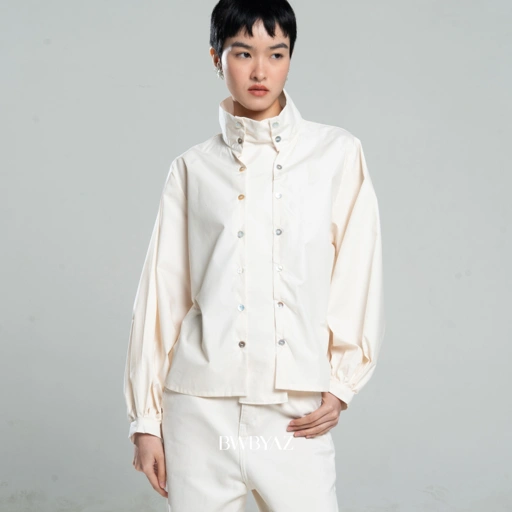Image of BWBYAZ - Vienna Double Button Shirt (READY STOCK)