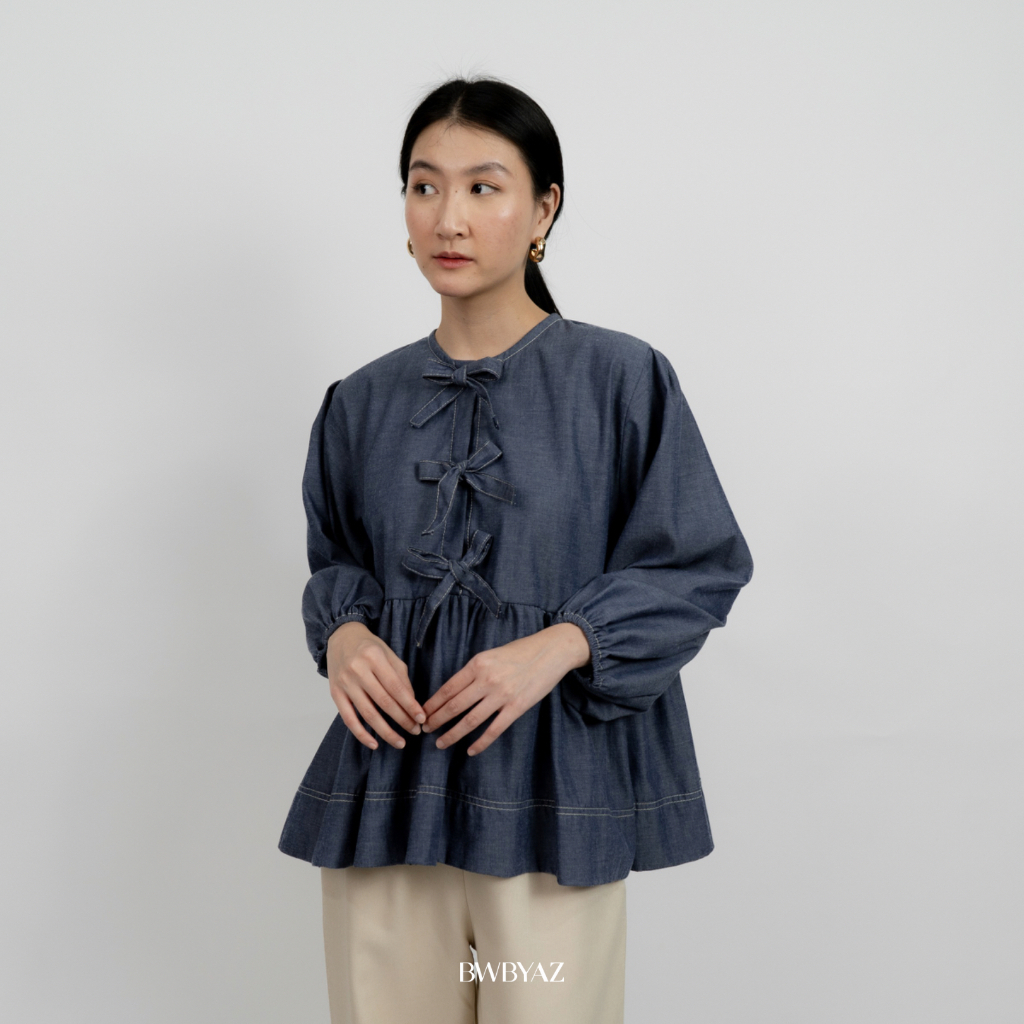 BWBYAZ - Anya Puffy Blouse (READY STOCK)