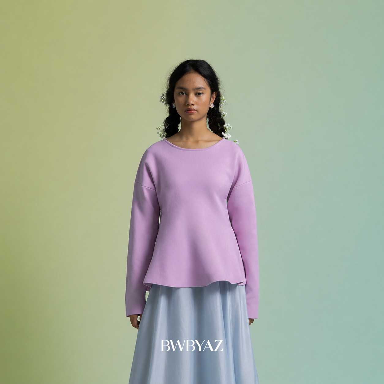 BWBYAZ - Riona Peplum Knit (READY STOCK)