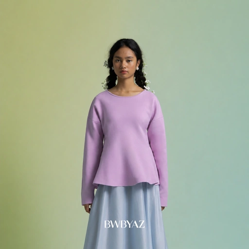 BWBYAZ - Riona Peplum Knit (READY STOCK)