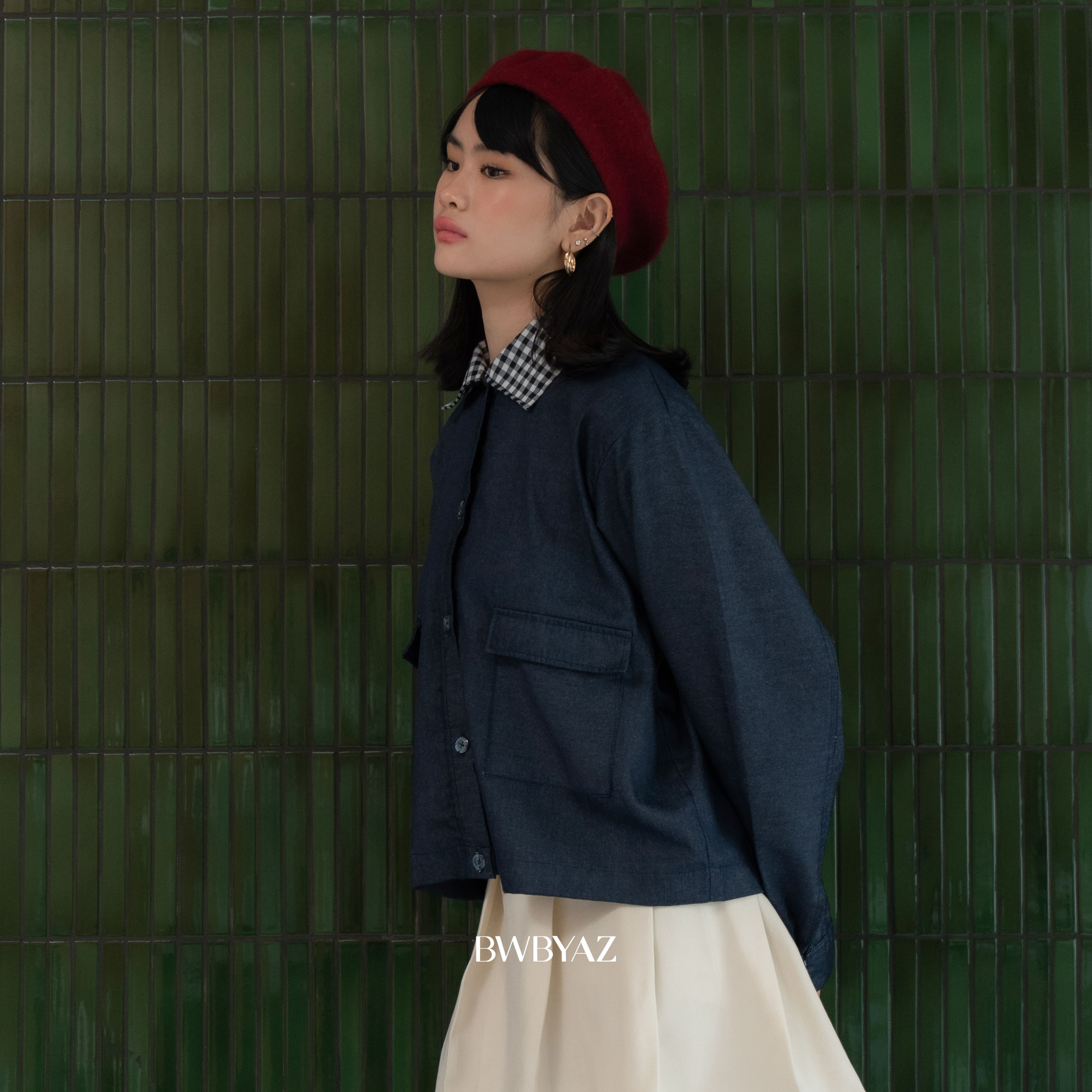 BWBYAZ - Kiana Boxy Jacket (READY STOCK)