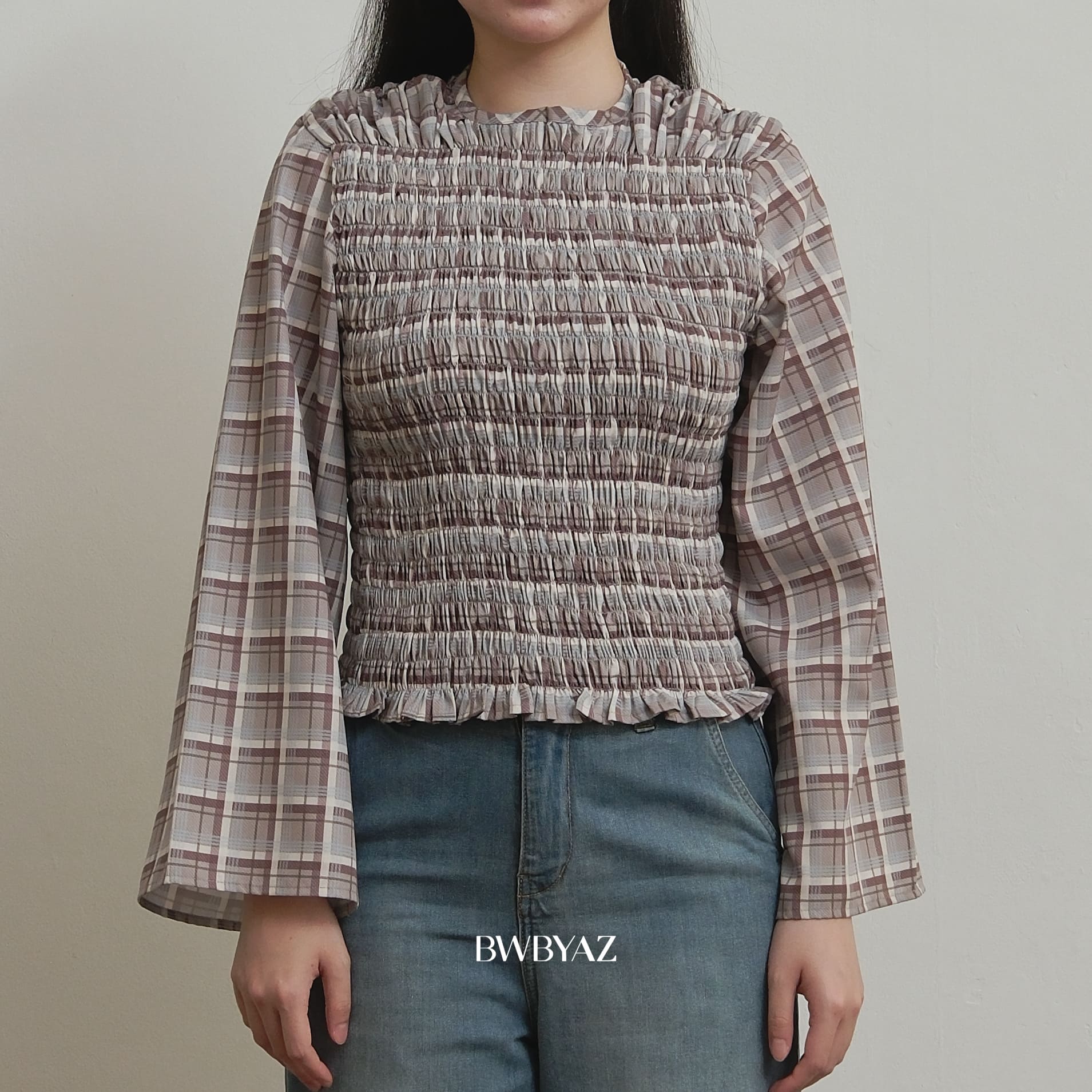 BWBYAZ - Illaya Shirred Blouse