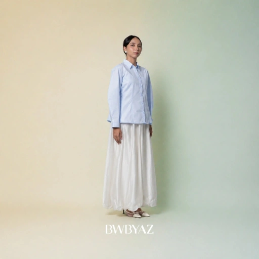 BWBYAZ - Veyline Barrel Shirt (READY STOCK)