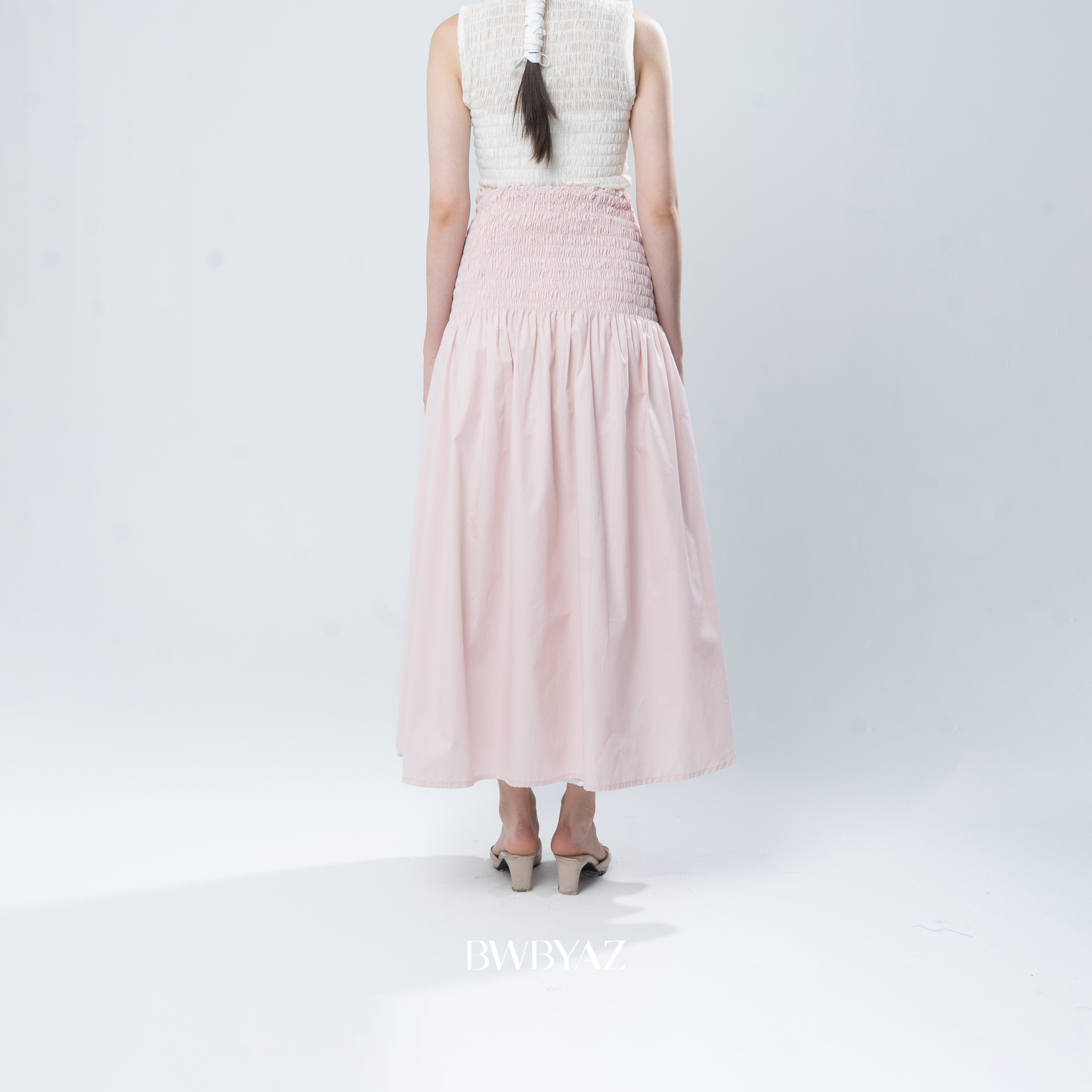 BWBYAZ - Sasmaya Shirred Skirt