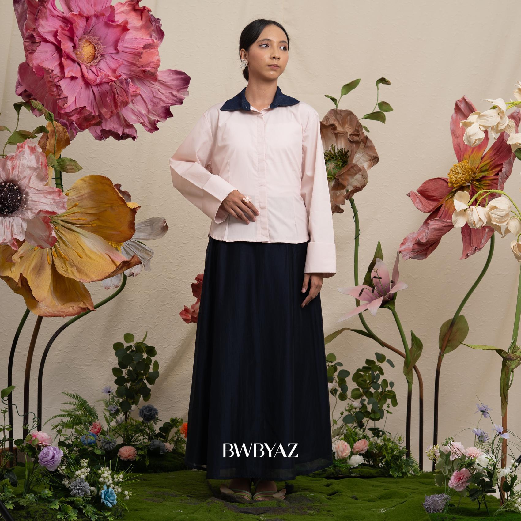 BWBYAZ -  BRISYA FITTED SHIRT (READY STOCK)