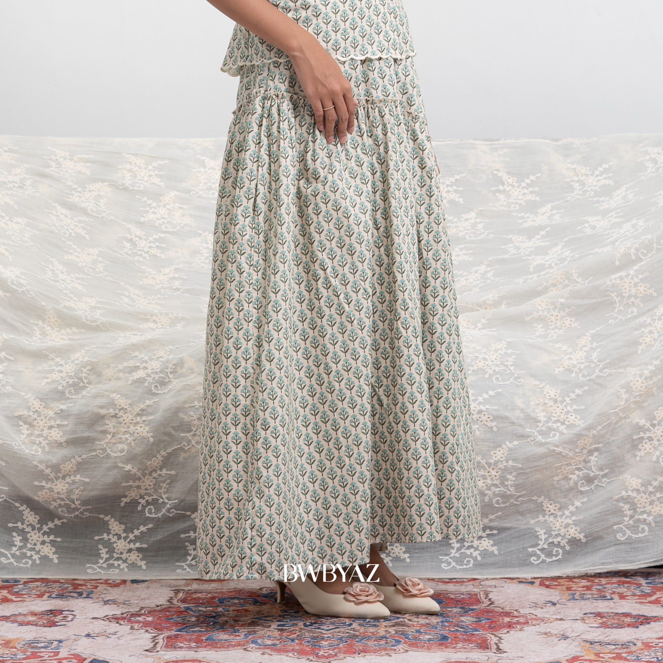 BWBYAZ RONA JELITA JMFW COLLECTION - Safina Asymmetrical Skirt (READY STOCK)