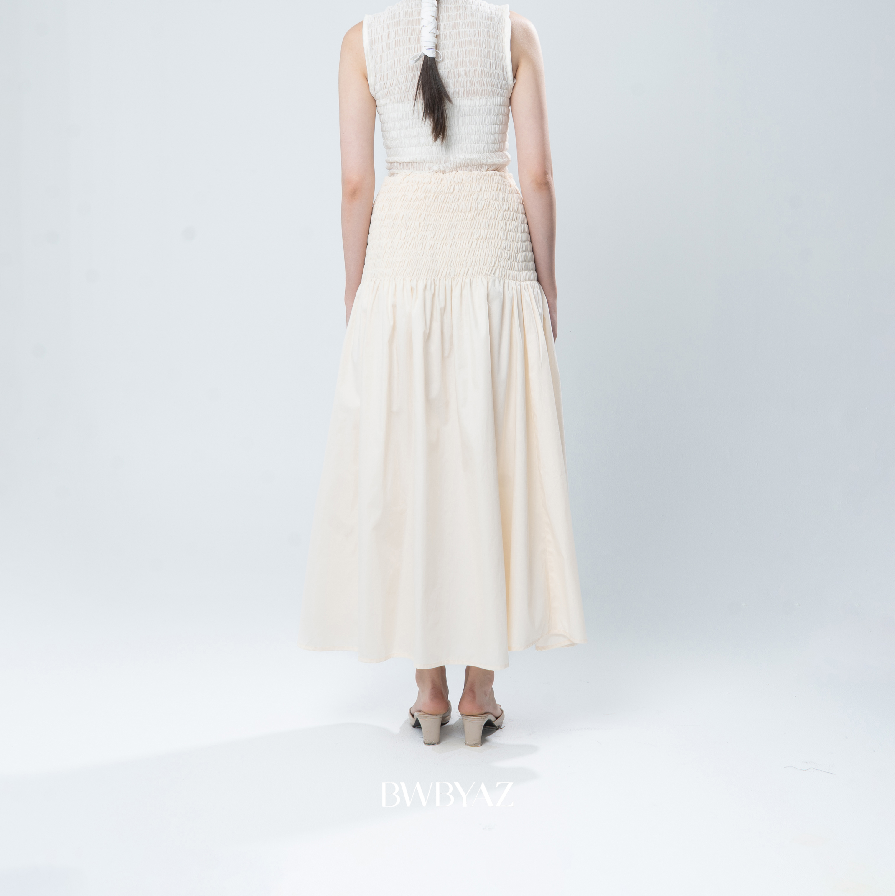 BWBYAZ - Sasmaya Shirred Skirt
