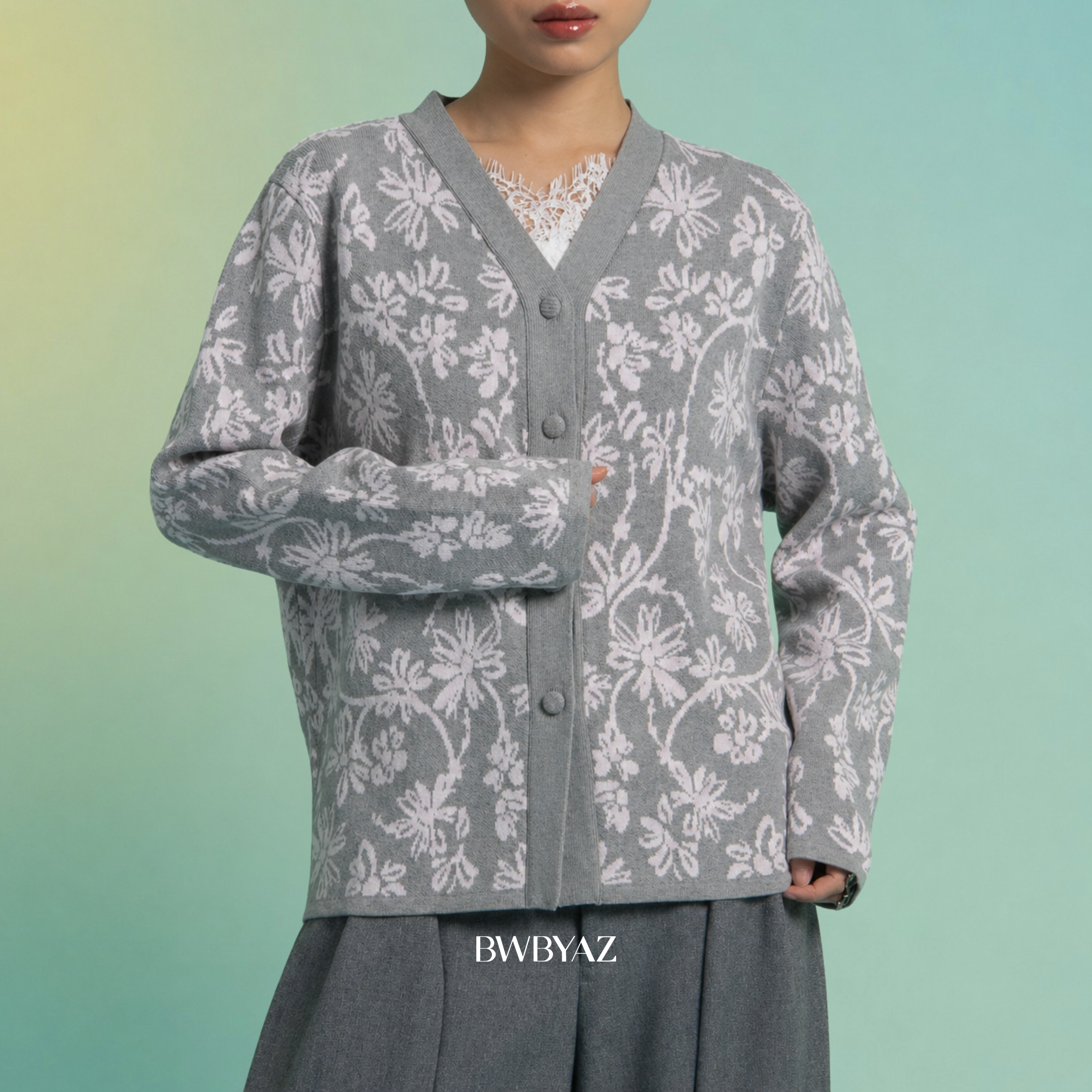 BWBYAZ - Kalina Knit Cardigan (READY STOCK)