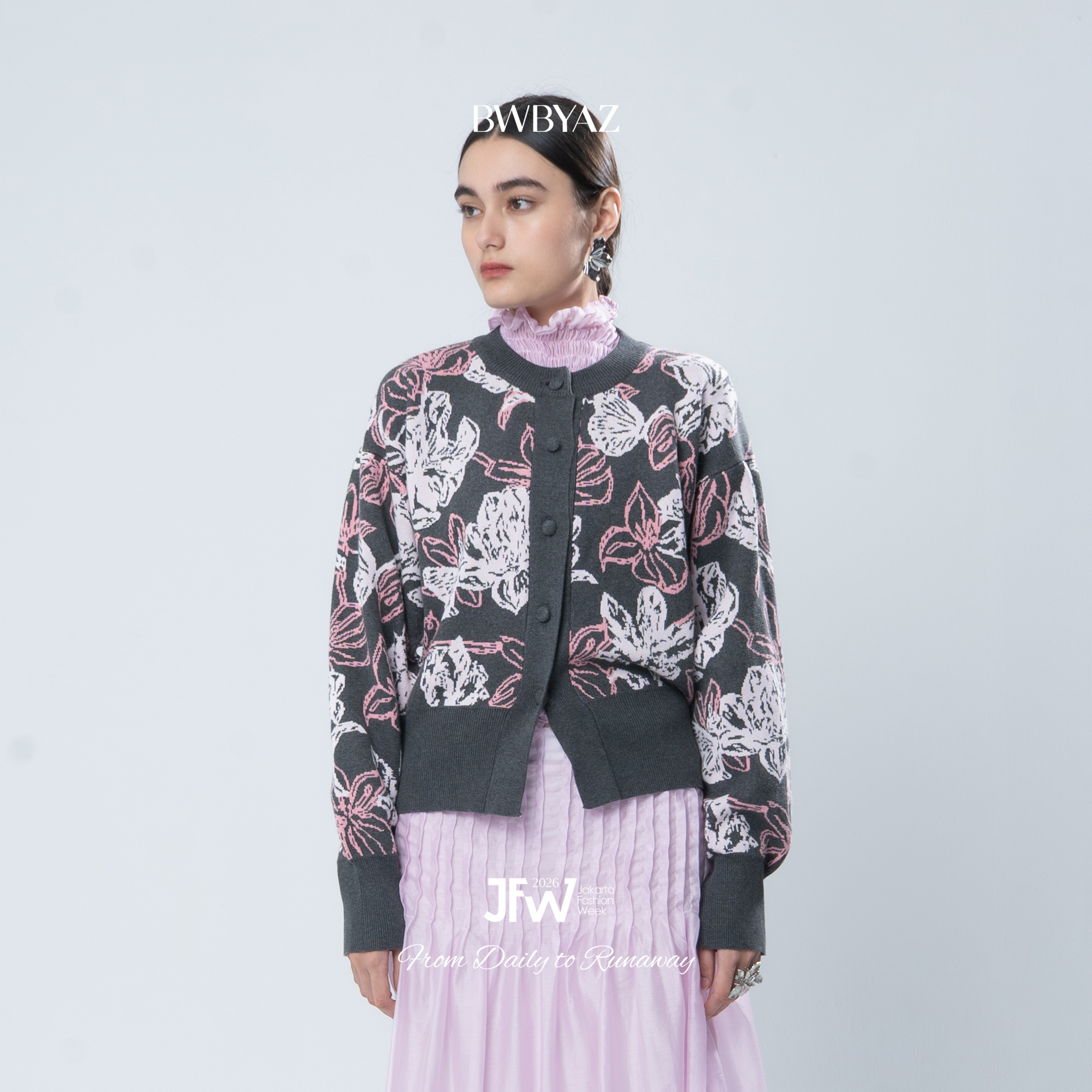 BWBYAZ JFW COLLECTION - Gia Fitted Knit Cardigan (READY STOCK)