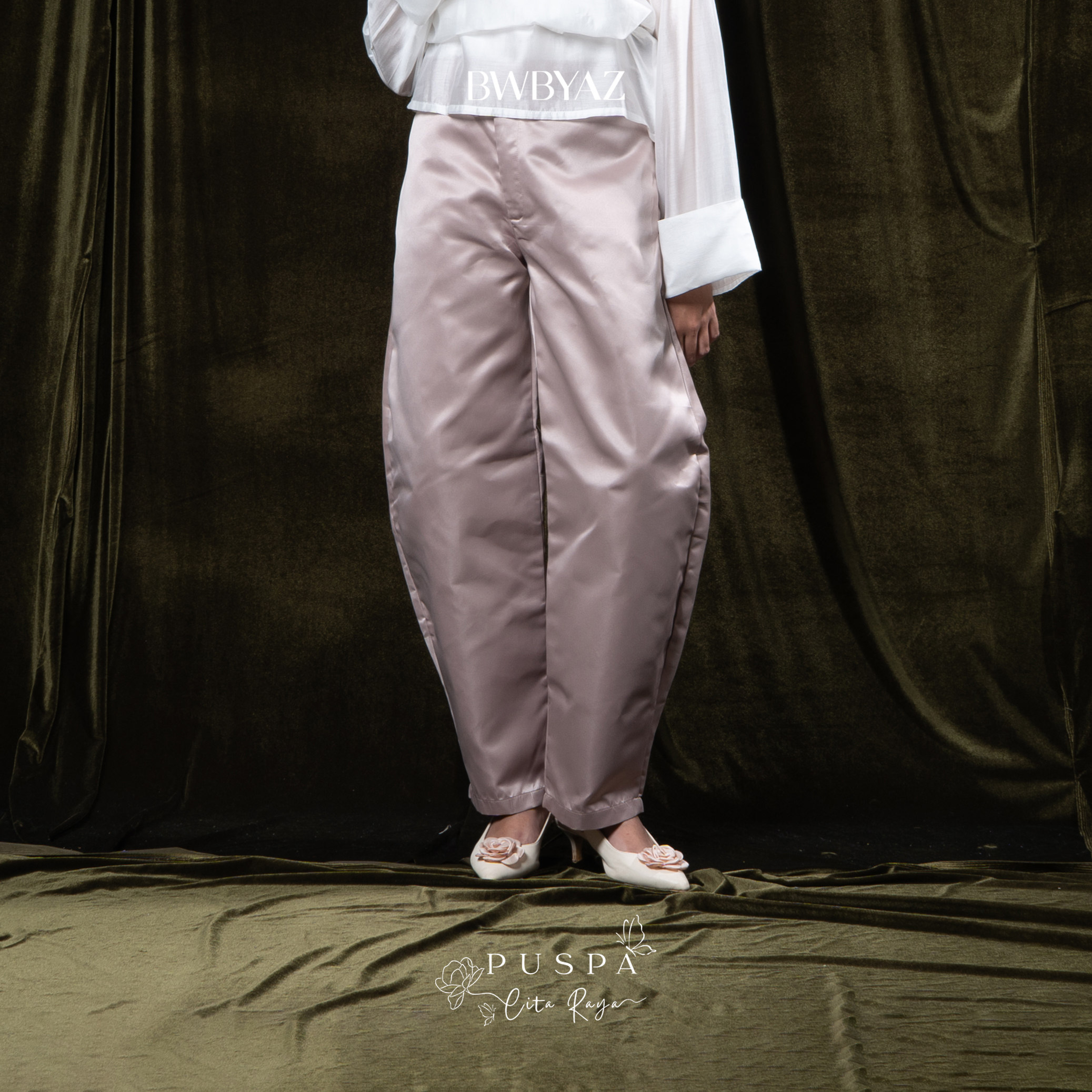 BWBYAZ - PUSPA CITA RAYA - Nona Ayani Barrel Pants (READY STOCK)