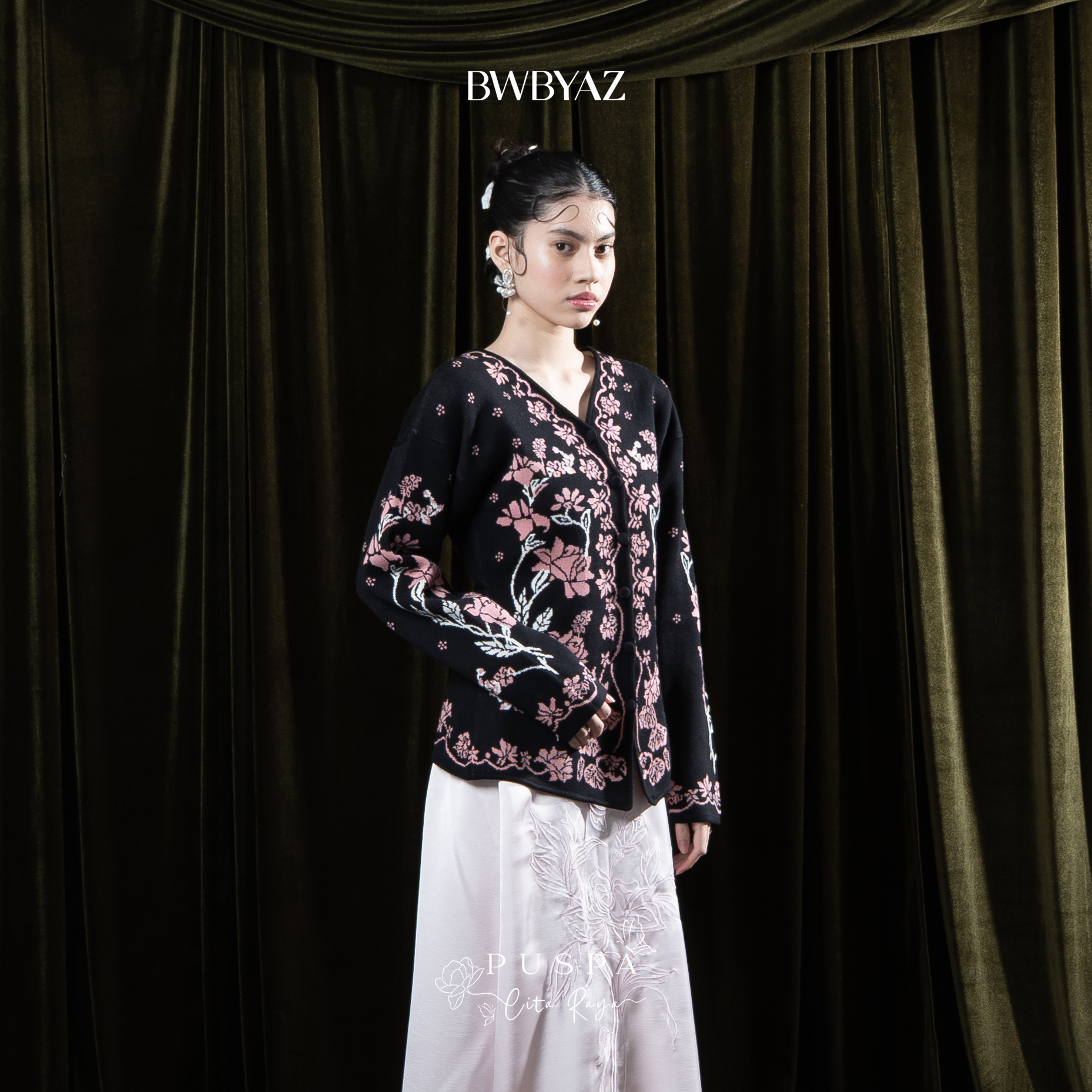 BWBYAZ - PUSPA CITA RAYA - Nona Danastri Knit Kebaya (READY STOCK)