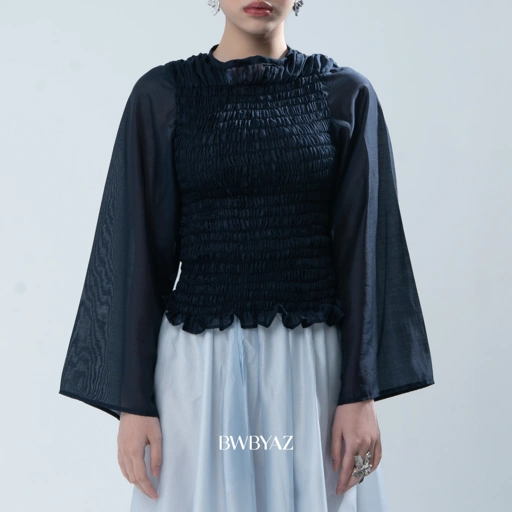 Image of BWBYAZ - Jeevika Shirred Blouse