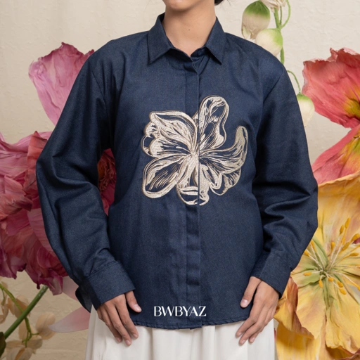Image of BWBYAZ -  Cyrielle Blooming Shirt (READY STOCK)