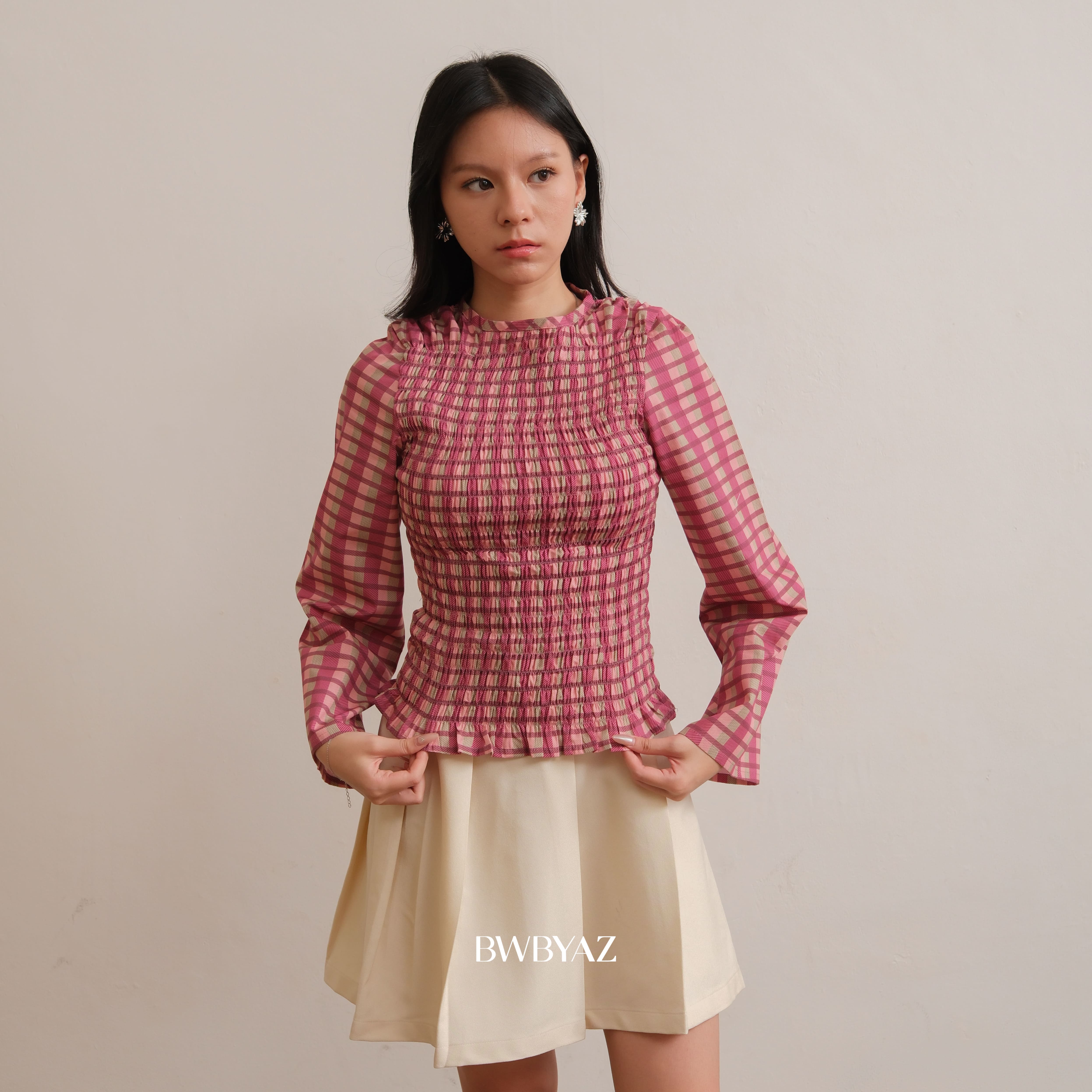 BWBYAZ - Illaya Shirred Blouse