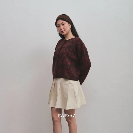 Image of BWBYAZ STAPLE EASE -  Aurelie Floral Cardigan