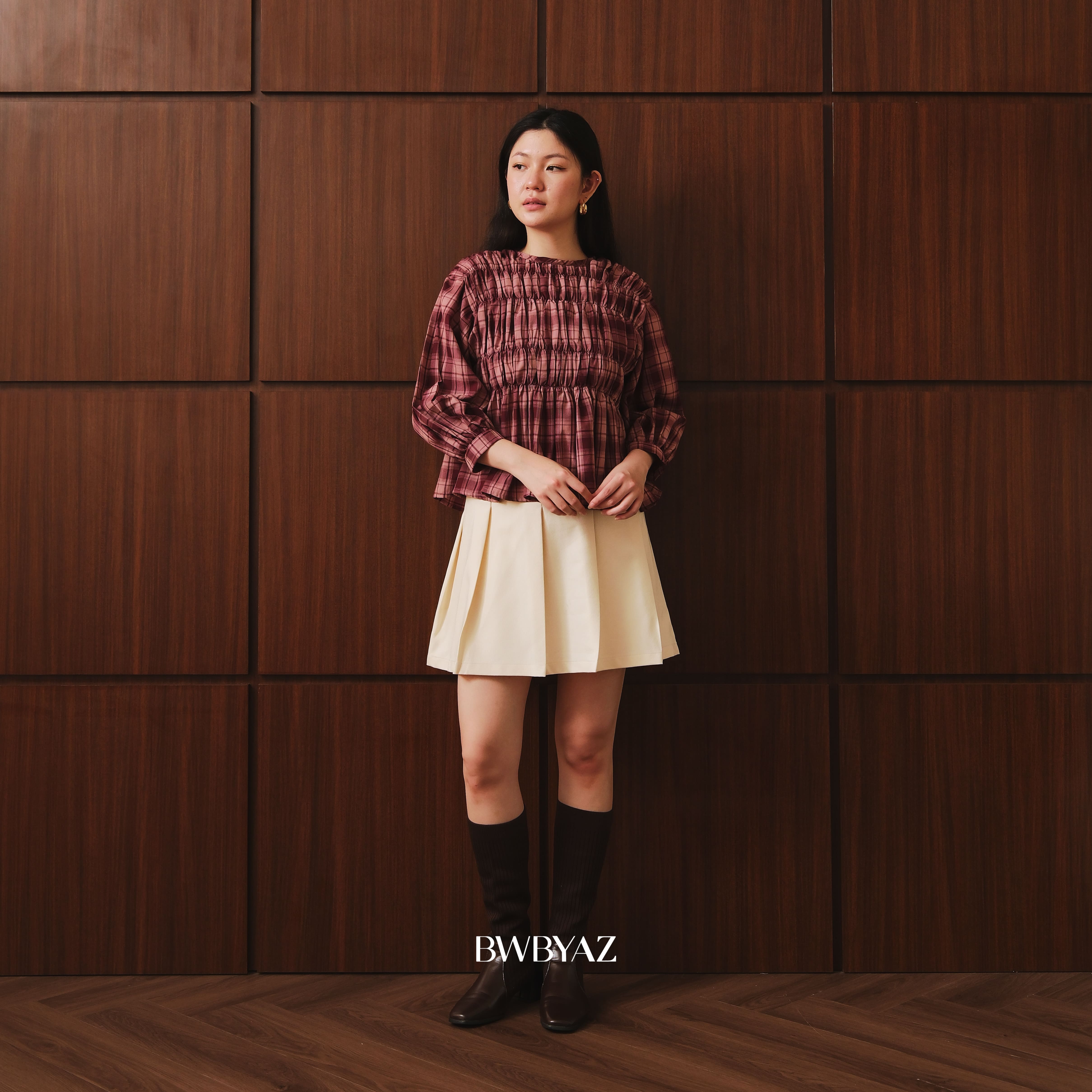 BWBYAZ - Pamela Shirred Blouse Pattern