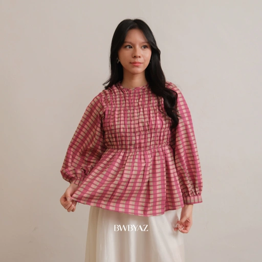 BWBYAZ - Pamela Shirred Blouse Pattern