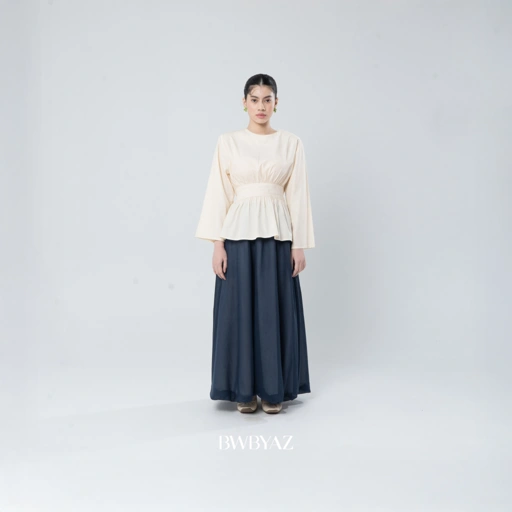 BWBYAZ - Arulla Obi Blouse (READY STOCK)