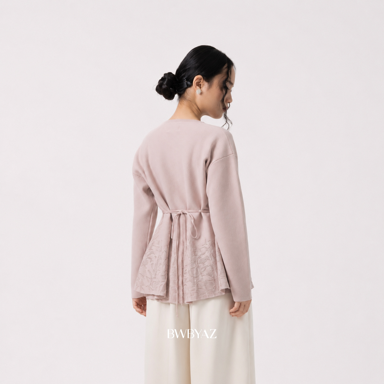BWBYAZ - Luella Jacquard Peplum (READY STOCK)