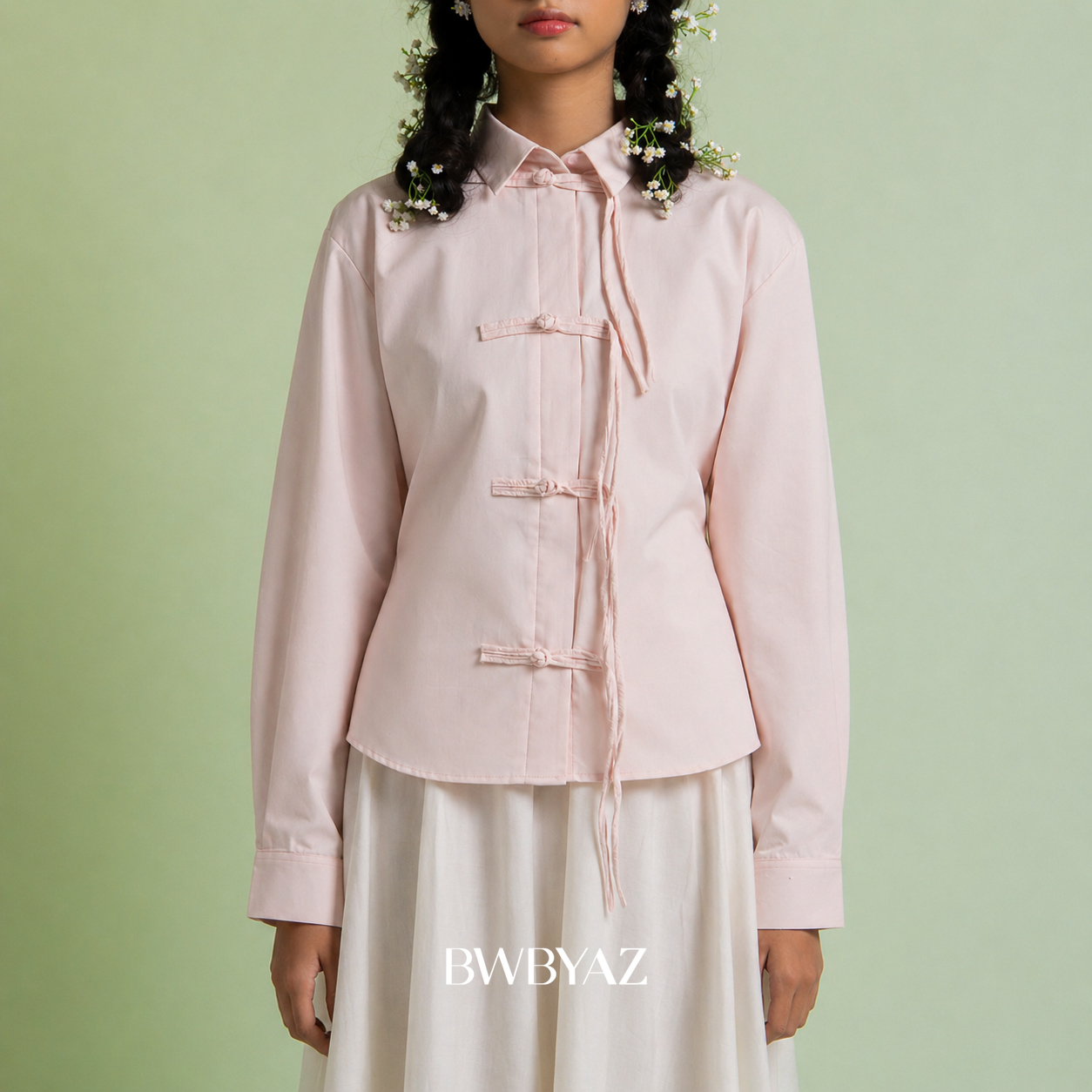 BWBYAZ - Abellyna Shanghai Shirt (READY STOCK)