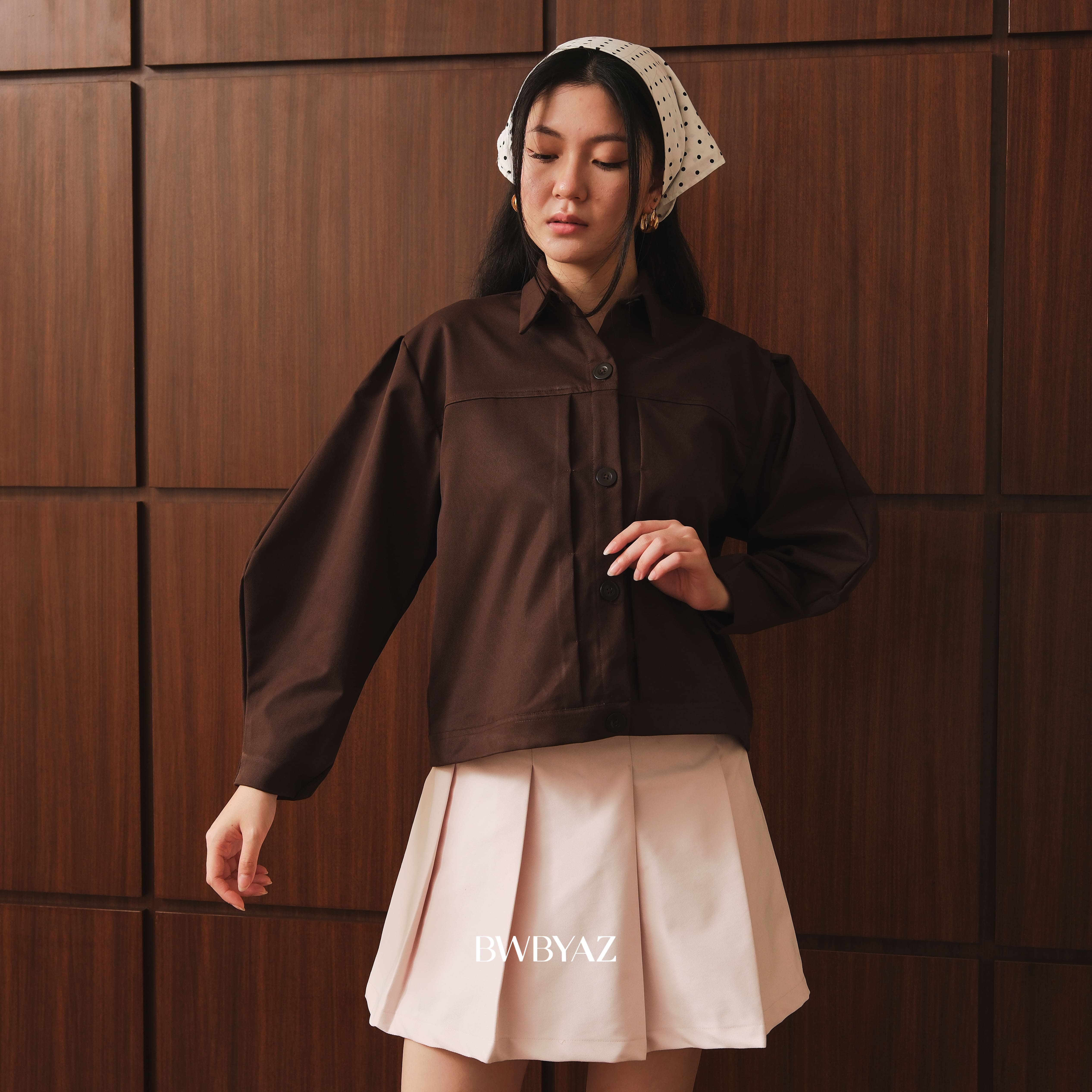BWBYAZ - Eira Barrel Jacket (READY STOCK)