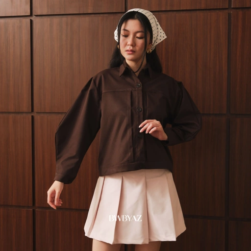BWBYAZ - Eira Barrel Jacket (READY STOCK)