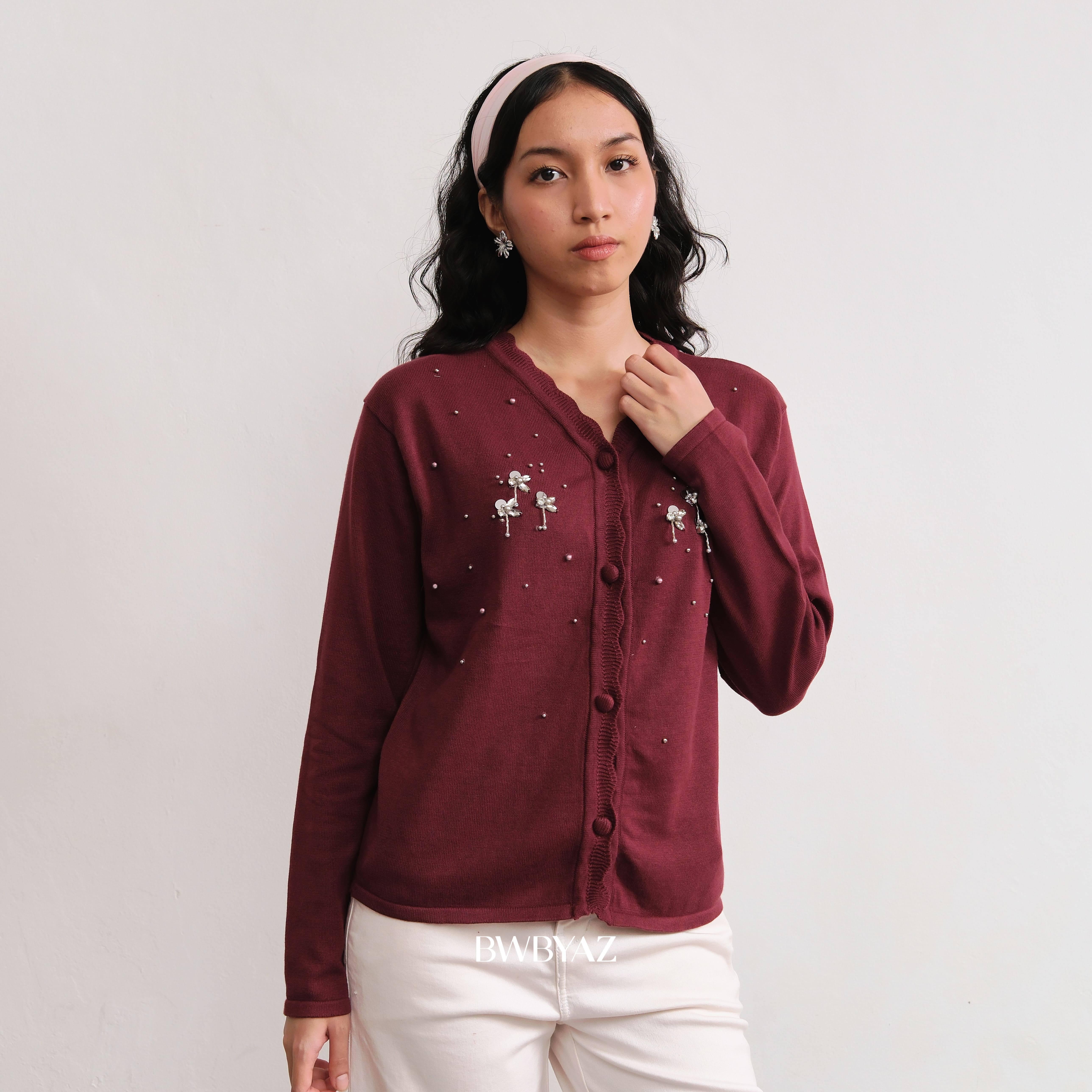 BWBYAZ - Kania Sparkle Cardigan (READY STOCK)