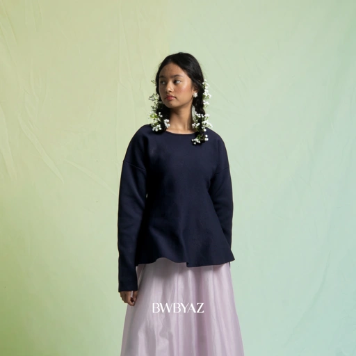 Image of BWBYAZ - Riona Peplum Knit (READY STOCK)