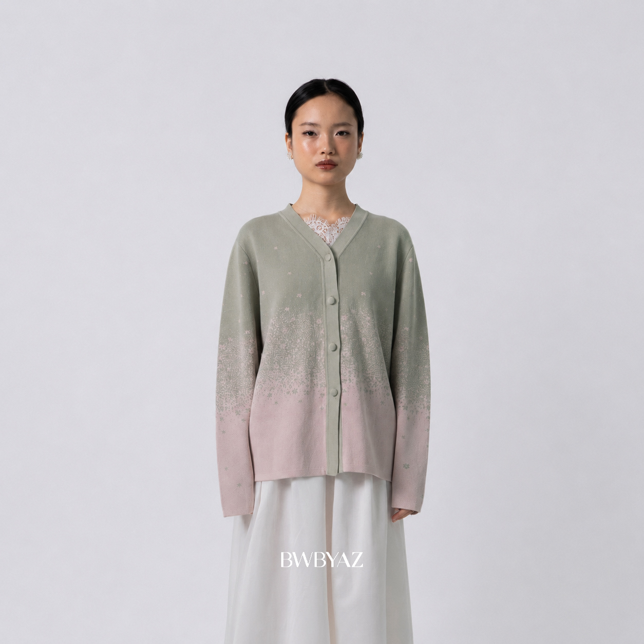 BWBYAZ - Lumine Knit Cardigan (READY STOCK)