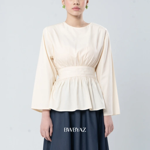 BWBYAZ - Arulla Obi Blouse (READY STOCK)