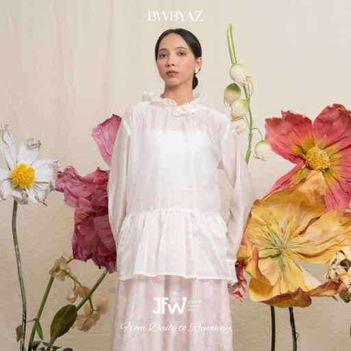 Image of BWBYAZ JFW COLLECTION - Narine Ruffle Top (READY STOCK)