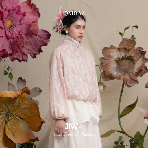 Image of BWBYAZ JFW COLLECTION - CERELIA LACE JACKET (READY STOCK)