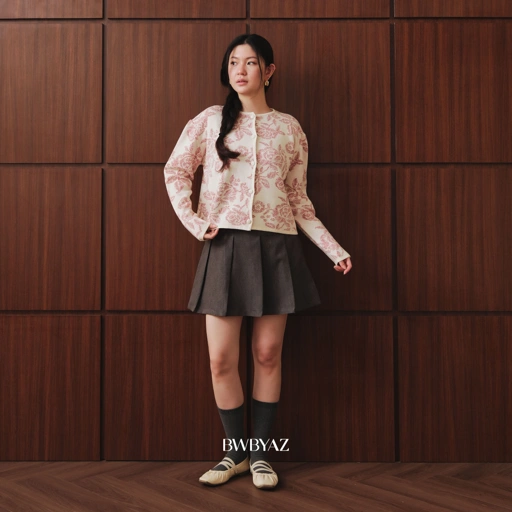 BWBYAZ STAPLE EASE -  Aurelie Floral Cardigan